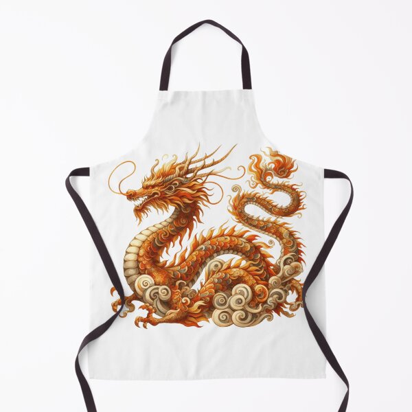 Item preview, Whimsical Dragon Gold designed and sold by Eiwaprints.