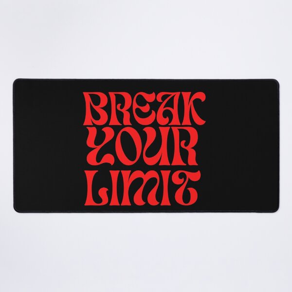 Item preview, Break Your Limit - Retro Wavy Red Typography Motivational Quote designed and sold by Latikshop.