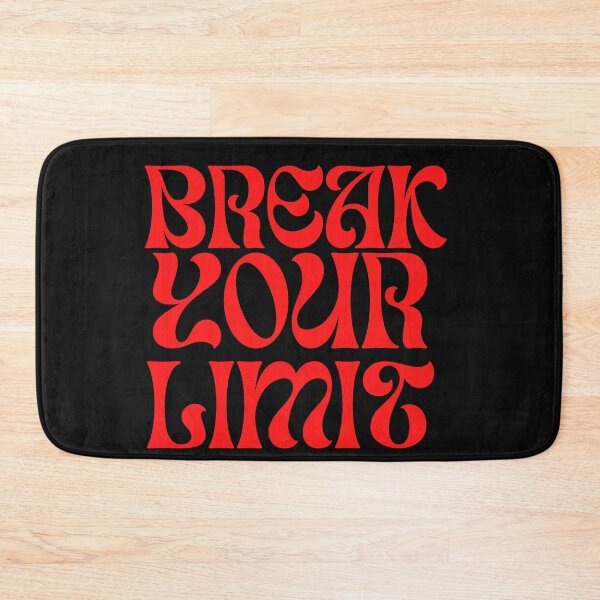 Item preview, Break Your Limit - Retro Wavy Red Typography Motivational Quote designed and sold by Latikshop.