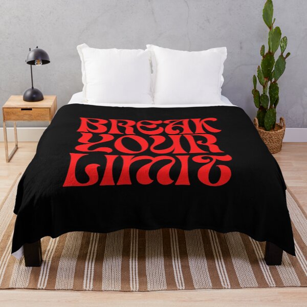 Item preview, Break Your Limit - Retro Wavy Red Typography Motivational Quote designed and sold by Latikshop.
