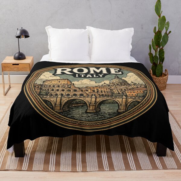 Item preview, Rome Italy Vintage Travel designed and sold by TomFrontierArt.