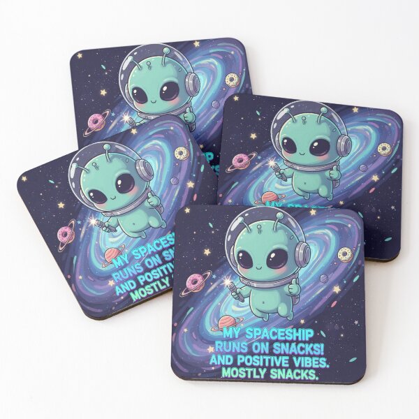 Item preview, Spaceship Runs on Snacks Alien designed and sold by JustSketchs.