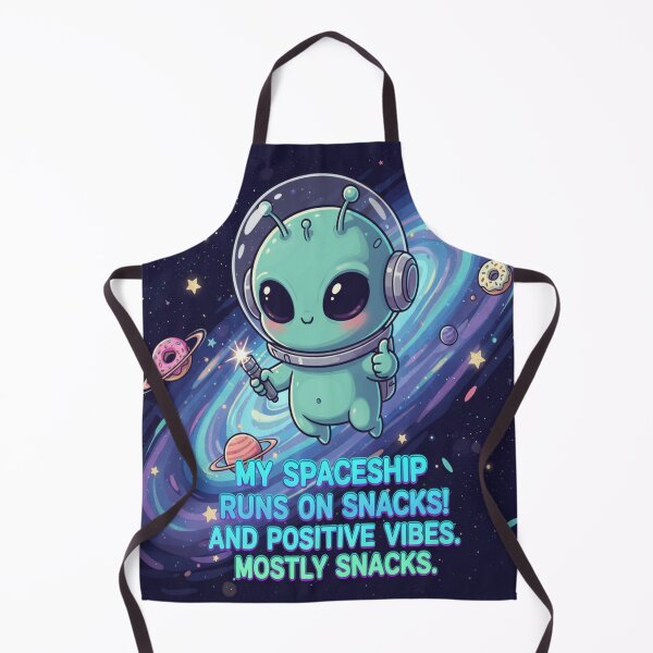 Item preview, Spaceship Runs on Snacks Alien designed and sold by JustSketchs.