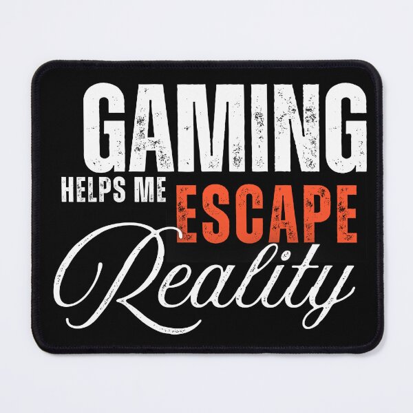 Item preview, Gaming Helps Me Escape Reality Gamer Apparel designed and sold by ArtzyAyb.