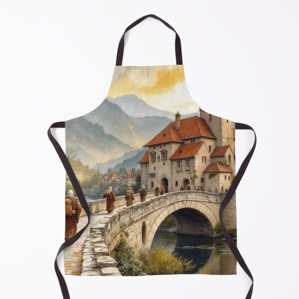 Item preview, Pilgrims crossing a bridge designed and sold by jefboutique6150.