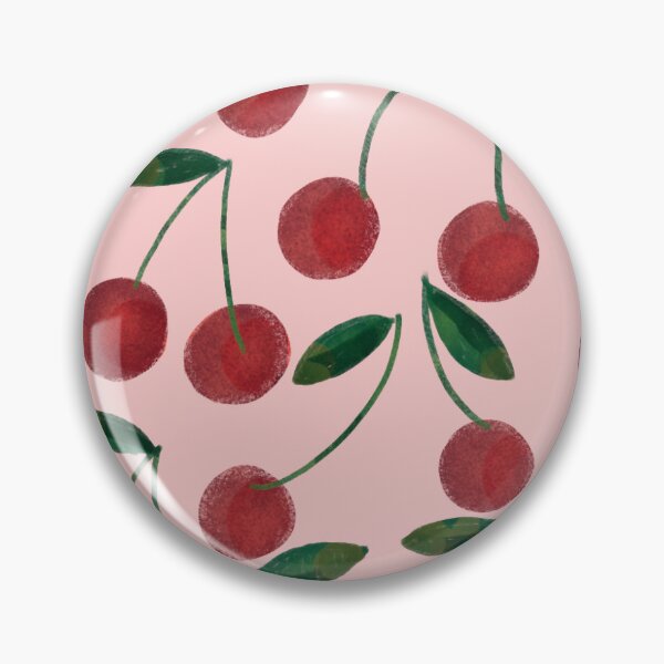 Aperçu de l'œuvre Des cerises d'un bordeaux profond, un motif riche et répétitif créée et vendue par Dormitria.