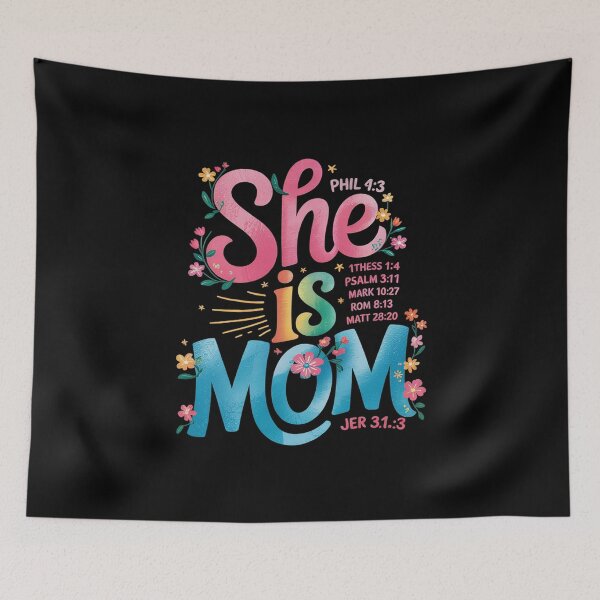 Item preview, She Is Mom Christian Mother's Day Jesus Mama Religious Women  designed and sold by MarryIsMonth.