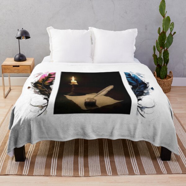 Item preview, “Where Silence Writes – Feather, Ink & Candlelight” designed and sold by ic-collection.