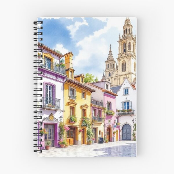 Item preview, Colorful houses (Santiago de Compostela) designed and sold by jefboutique6150.