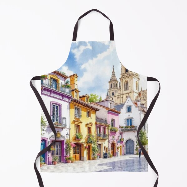 Item preview, Colorful houses (Santiago de Compostela) designed and sold by jefboutique6150.