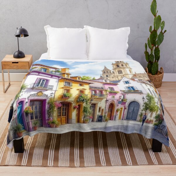 Item preview, Colorful houses (Santiago de Compostela) designed and sold by jefboutique6150.