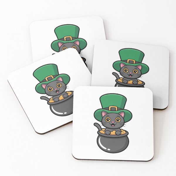 Item preview, Lucky Black Cat in a Pot of Gold designed and sold by Mr-wow.