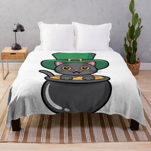 Item preview, Lucky Black Cat in a Pot of Gold designed and sold by Mr-wow.