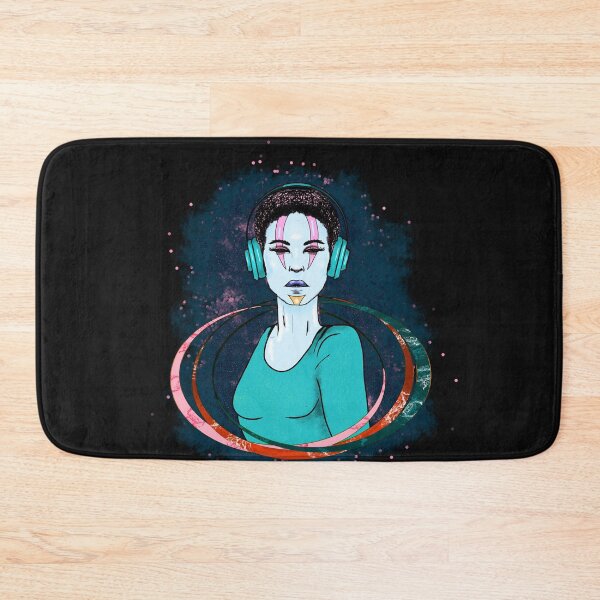 Item preview, Wandering Space Nomad Cosmic Traveler Portrait designed and sold by Kyradem.