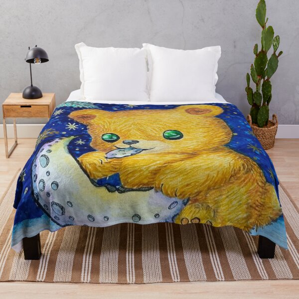 Aperçu de l'œuvre Petit Ours qui croque la lune créée et vendue par LoupAnge51.