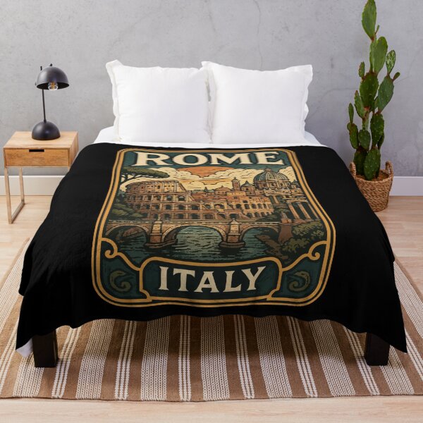 Item preview, Rome Italy Retro Vintage Travel designed and sold by TomFrontierArt.