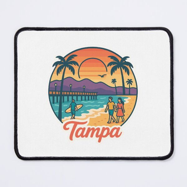 Item preview, Retro Vintage Coastal Design: Tampa Florida Beach designed and sold by CircinusStore.