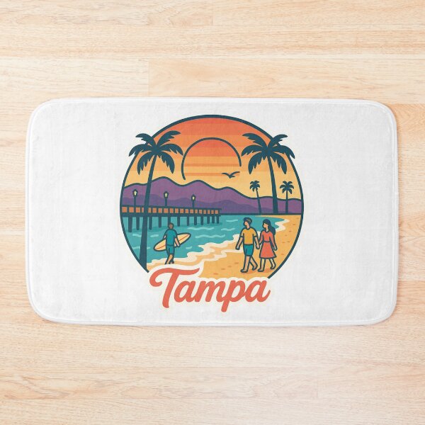 Item preview, Retro Vintage Coastal Design: Tampa Florida Beach designed and sold by CircinusStore.