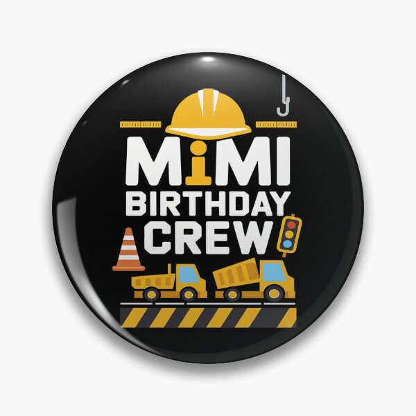 Item preview, Mimi Birthday Crew Construction Excavator Party Family  designed and sold by MarkLeedsArt.