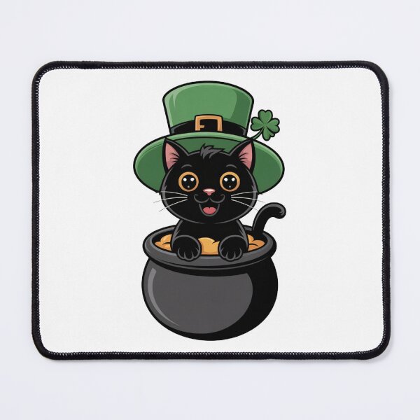 Item preview, Classic St. Patrick's Day Cat with Shamrock designed and sold by Mr-wow.
