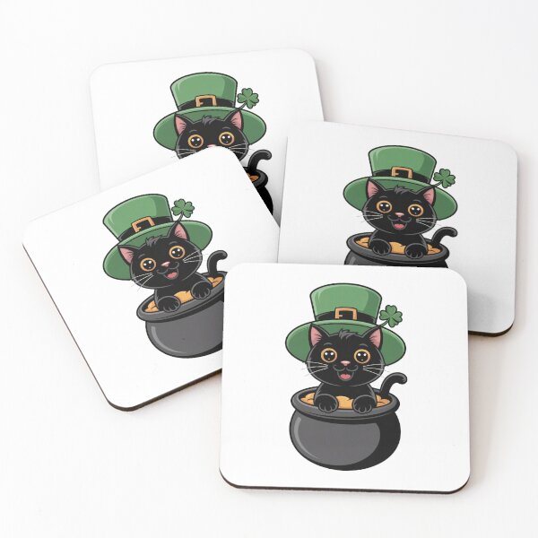 Item preview, Classic St. Patrick's Day Cat with Shamrock designed and sold by Mr-wow.