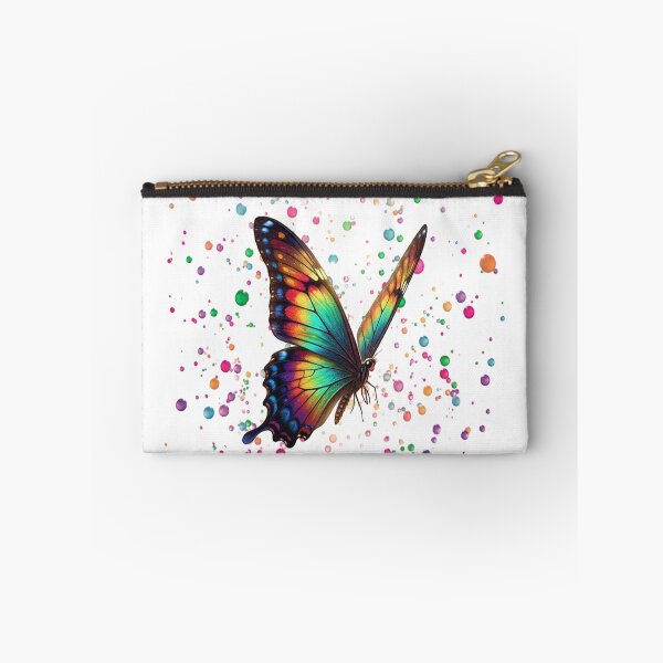 Item preview, Beautiful butterfly with multicolored drops, white background designed and sold by wizard-work.