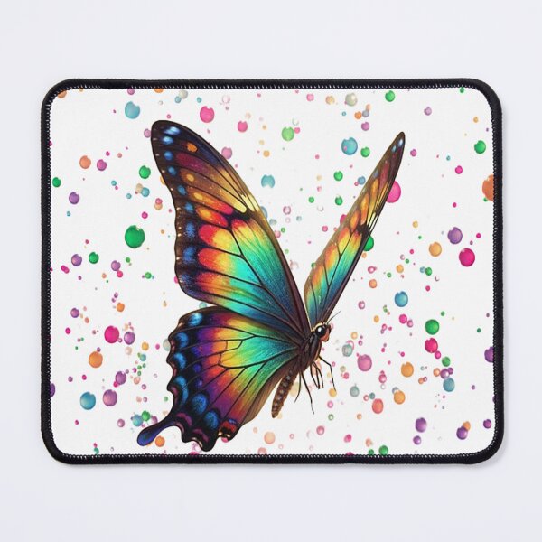 Item preview, Beautiful butterfly with multicolored drops, white background designed and sold by wizard-work.