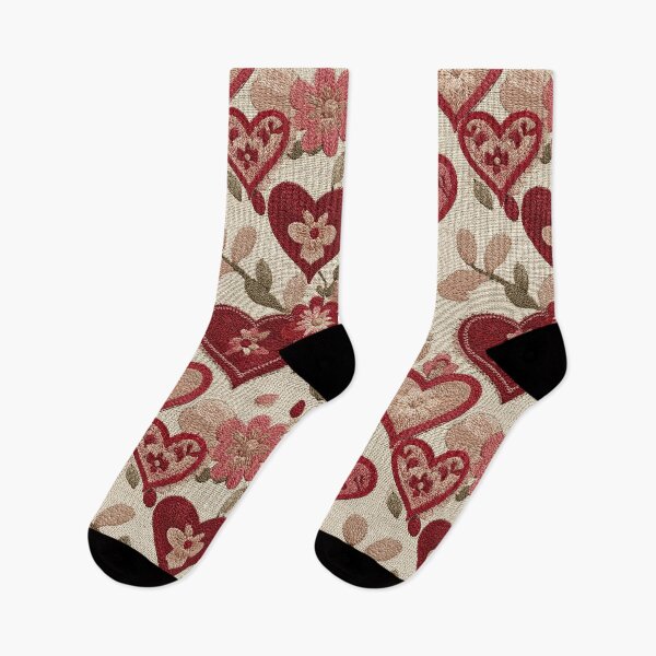 Item preview, Vintage Floral Heart Tapestry designed and sold by HEFEEL.