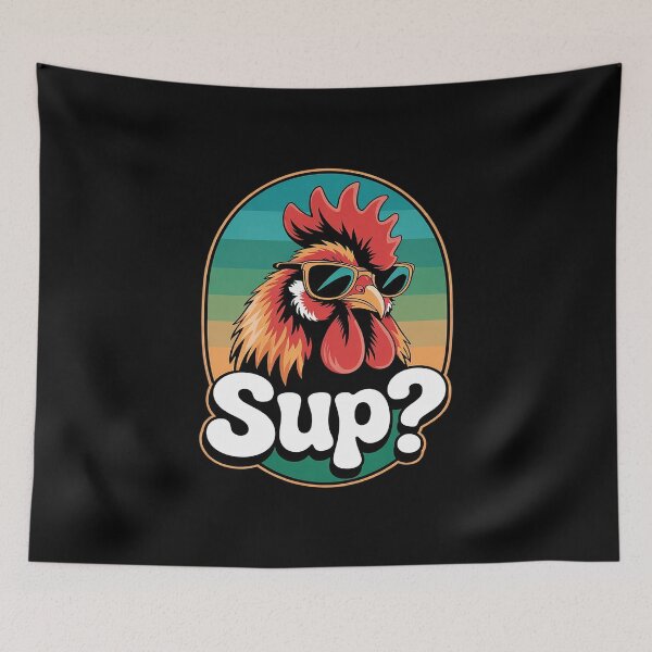 Item preview, Sup - Cool Rooster Chicken With Sunglasses  designed and sold by MarryIsMonth.