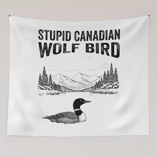 Item preview, Stupid Canadian Wolf Bird, Loon Lover, Canadian Wildlife - Heated Rivalry  designed and sold by rexedmee8.