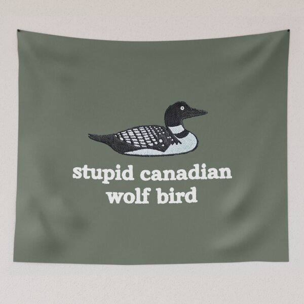 Item preview, Stupid Canadian Wolf Bird, Loon Lover, Canadian Wildlife - Heated Rivalry  designed and sold by rexedmee8.