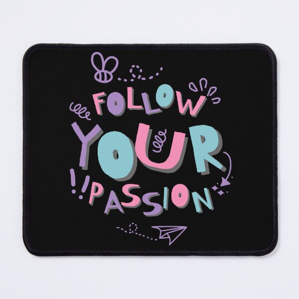 Item preview, Follow Your Passion - Cute Pastel Hand Drawn Inspirational Quote designed and sold by Latikshop.