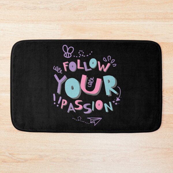 Item preview, Follow Your Passion - Cute Pastel Hand Drawn Inspirational Quote designed and sold by Latikshop.