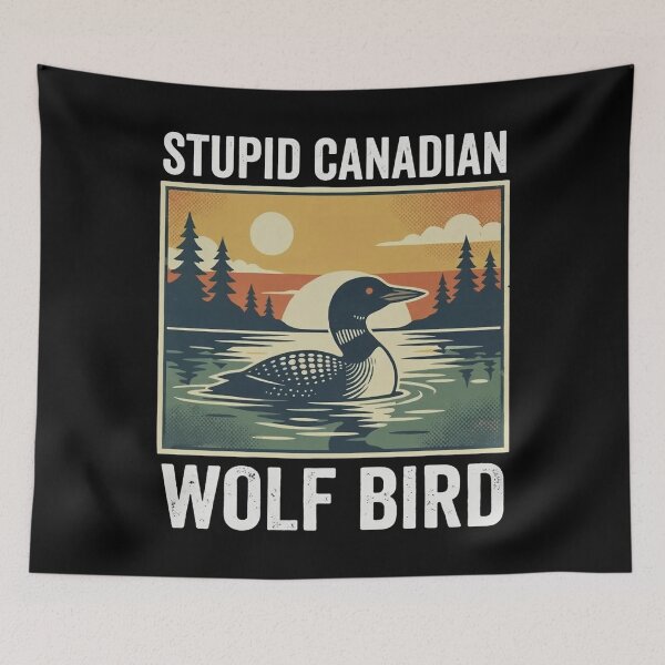 Item preview, Stupid Canadian Wolf Bird, Loon Lover, Canadian Wildlife - Heated Rivalry  designed and sold by rexedmee8.
