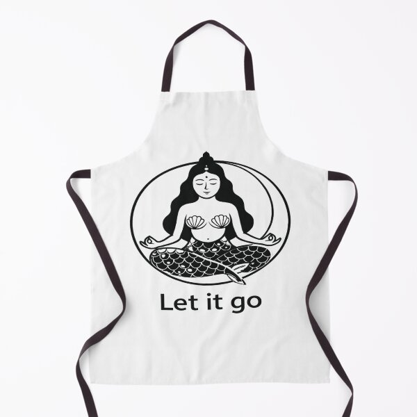 Item preview, Mermaid - Let it go - black and white version designed and sold by Word Potions.