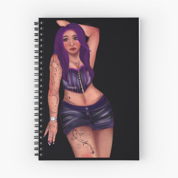 Item preview, Desire – Confident Woman with Tattoos & Purple Hair designed and sold by StudioSamanthaa.
