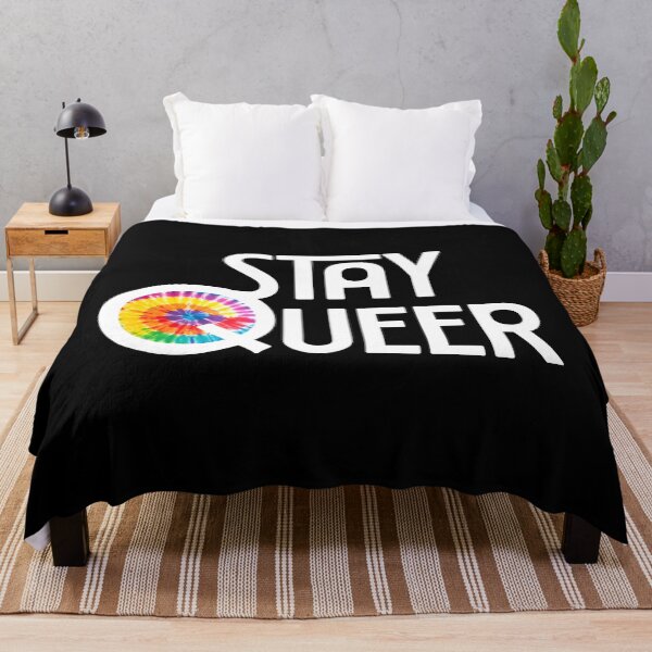 Item preview, Stay Queer Rainbow Tie Dye Gay Pride White designed and sold by TackyTime.