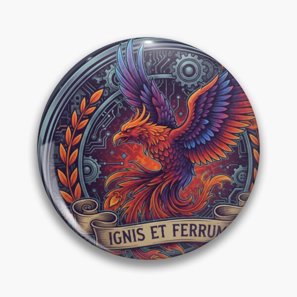 Item preview, Eternal Phoenix: Ignis Et Ferrum Steampunk Crest designed and sold by MartinxMarie.