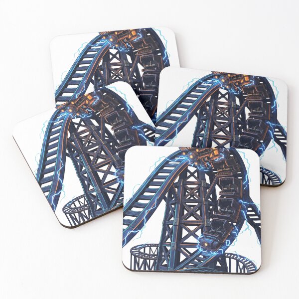 Item preview, Voltron Nevera Rollercoaster Night Ride Illustration designed and sold by AURA Vibes.