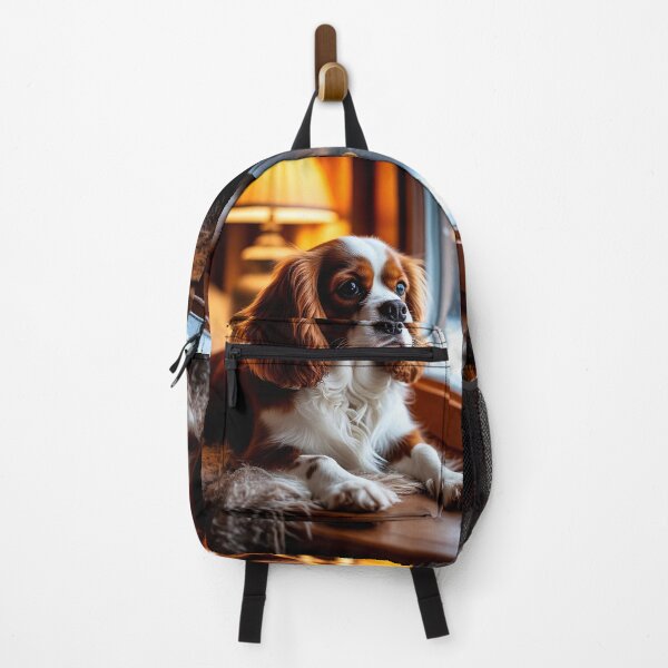 Item preview, Cavalier King Charles Spaniel by the Window – Cozy Evening Mood designed and sold by AmetistLight.