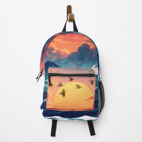Item preview, Ocean Waves Sunset - Dramatic Sea Storm & Orange Clouds Art by Design Artistia designed and sold by DesignArtist.ia.
