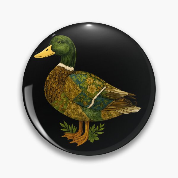 Item preview, Vintage Mallard Duck Illustration Art designed and sold by haitrieuic96.