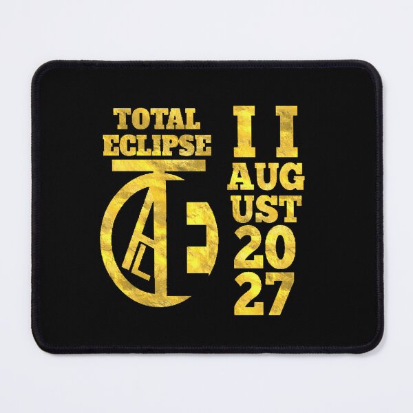 Item preview, Gold Total Solar Eclipse August 2 2027. designed and sold by Giulivo Store Graphic.