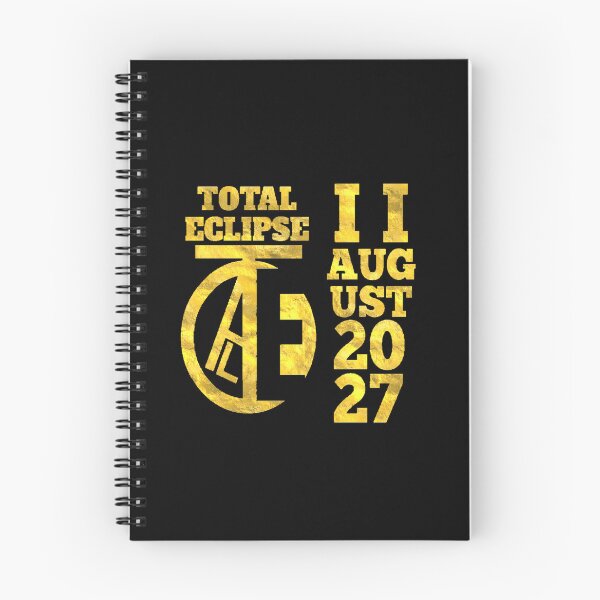 Item preview, Gold Total Solar Eclipse August 2 2027. designed and sold by Giulivo Store Graphic.