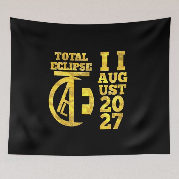 Item preview, Gold Total Solar Eclipse August 2 2027. designed and sold by Giulivo Store Graphic.
