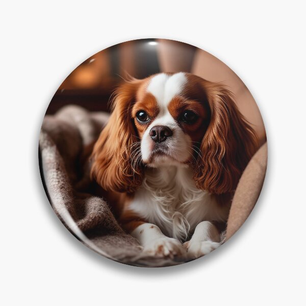 Item preview, Cozy Cavalier King Charles Spaniel in Armchair – Warm Home Interior designed and sold by AmetistLight.