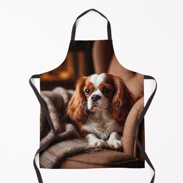 Item preview, Cozy Cavalier King Charles Spaniel in Armchair – Warm Home Interior designed and sold by AmetistLight.