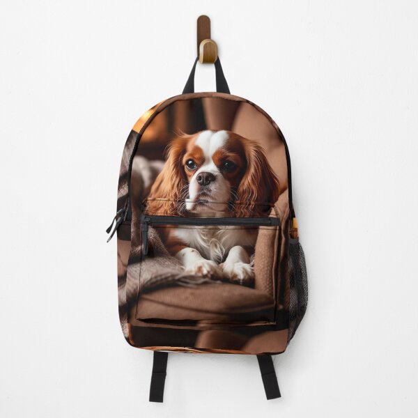 Item preview, Cozy Cavalier King Charles Spaniel in Armchair – Warm Home Interior designed and sold by AmetistLight.