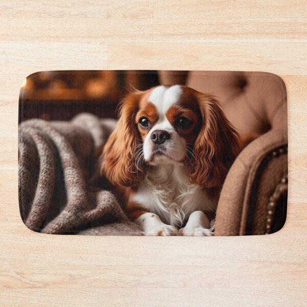 Item preview, Cozy Cavalier King Charles Spaniel in Armchair – Warm Home Interior designed and sold by AmetistLight.