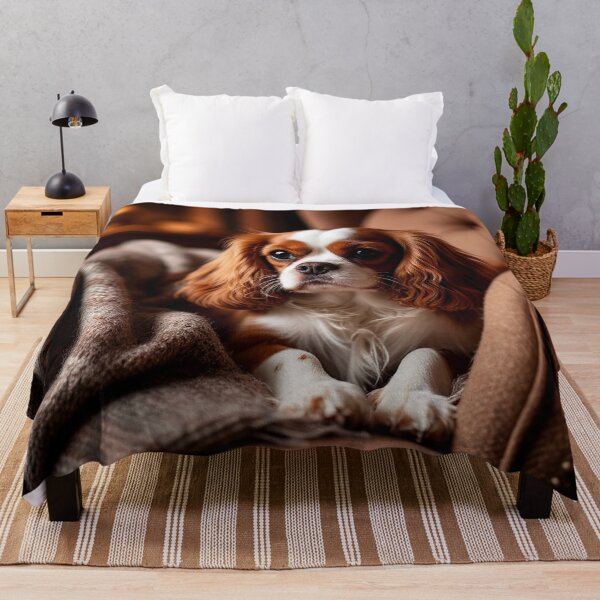 Item preview, Cozy Cavalier King Charles Spaniel in Armchair – Warm Home Interior designed and sold by AmetistLight.